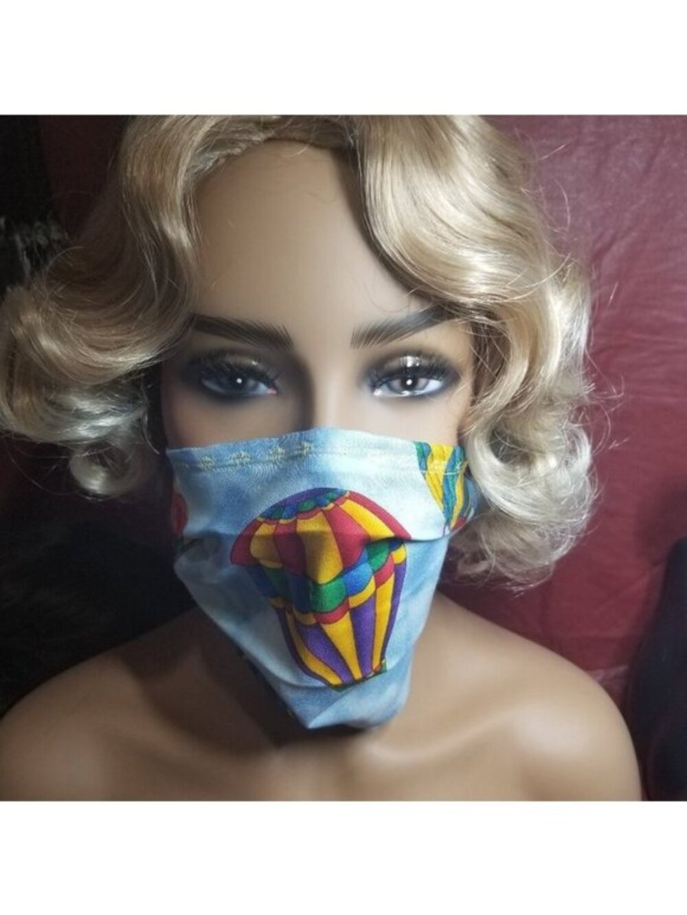 Adult Face Masks - Hot Air Balloons - Filter Pocket - Roomy - Breathable